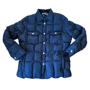 Tommy Hilfiger Jeans Navy Down Puffer Jacket Coat Mens Small Retro Y2K Patriotic
